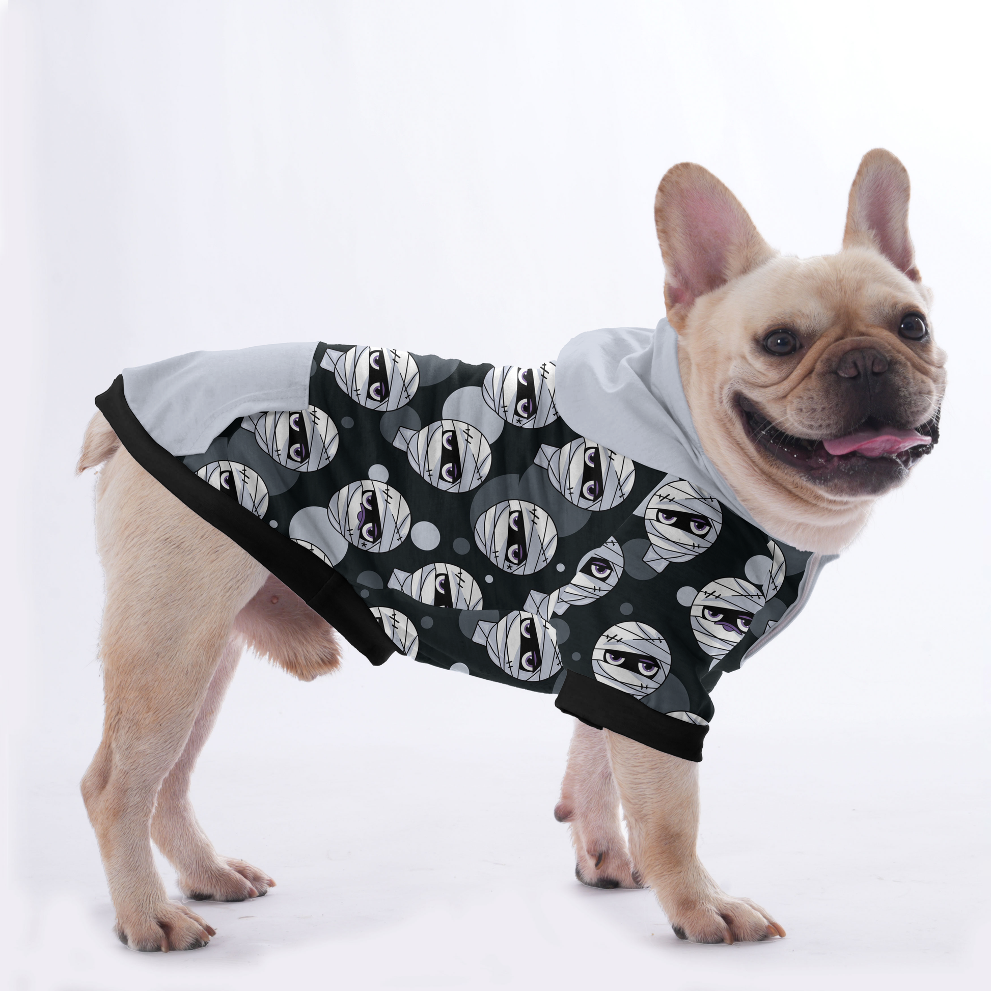 Mummy Halloween French bulldog Hoodies