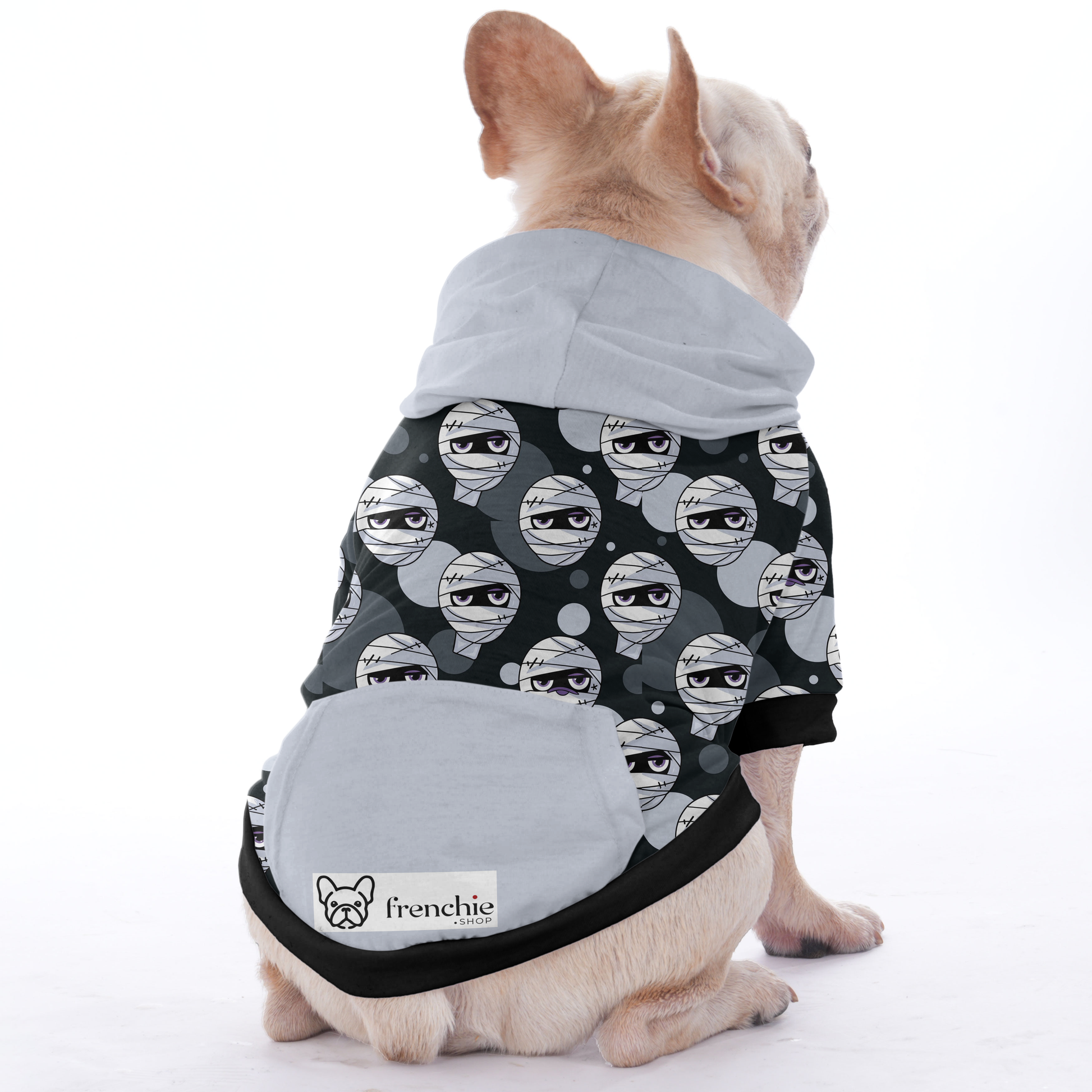 Mummy Halloween Frenchie Hoodies