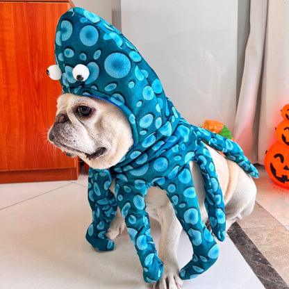Octuff Octopus Costume for Frenchie
