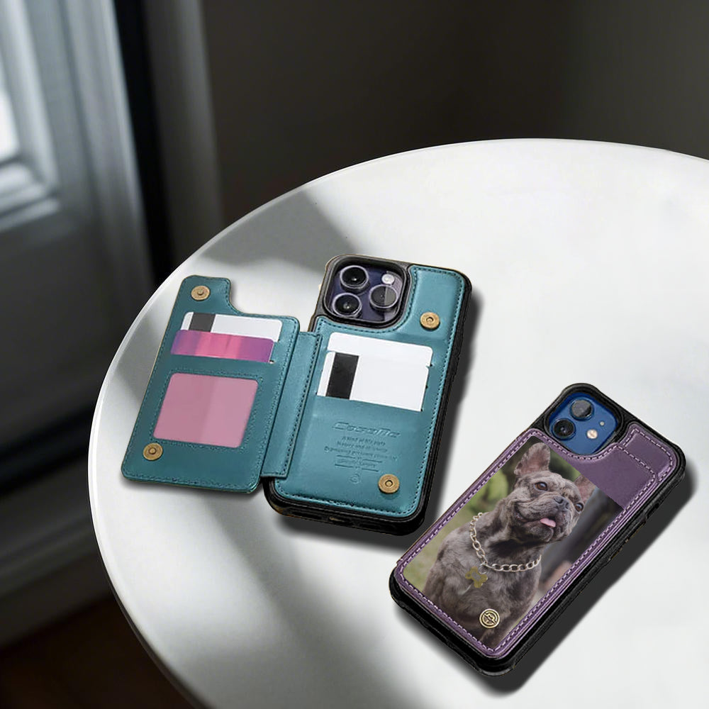 Lula - Personalized  Leather Wallet Case for for iPhone & Samsung