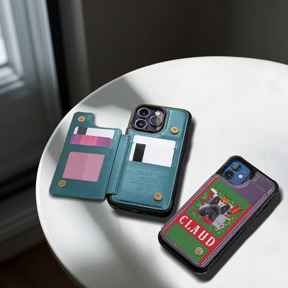 Cort - Personalized  Leather Wallet Case for for iPhone & Samsung