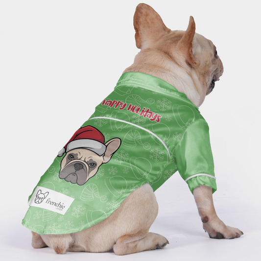 Felices Fiestas - Pijamas para bulldog francés