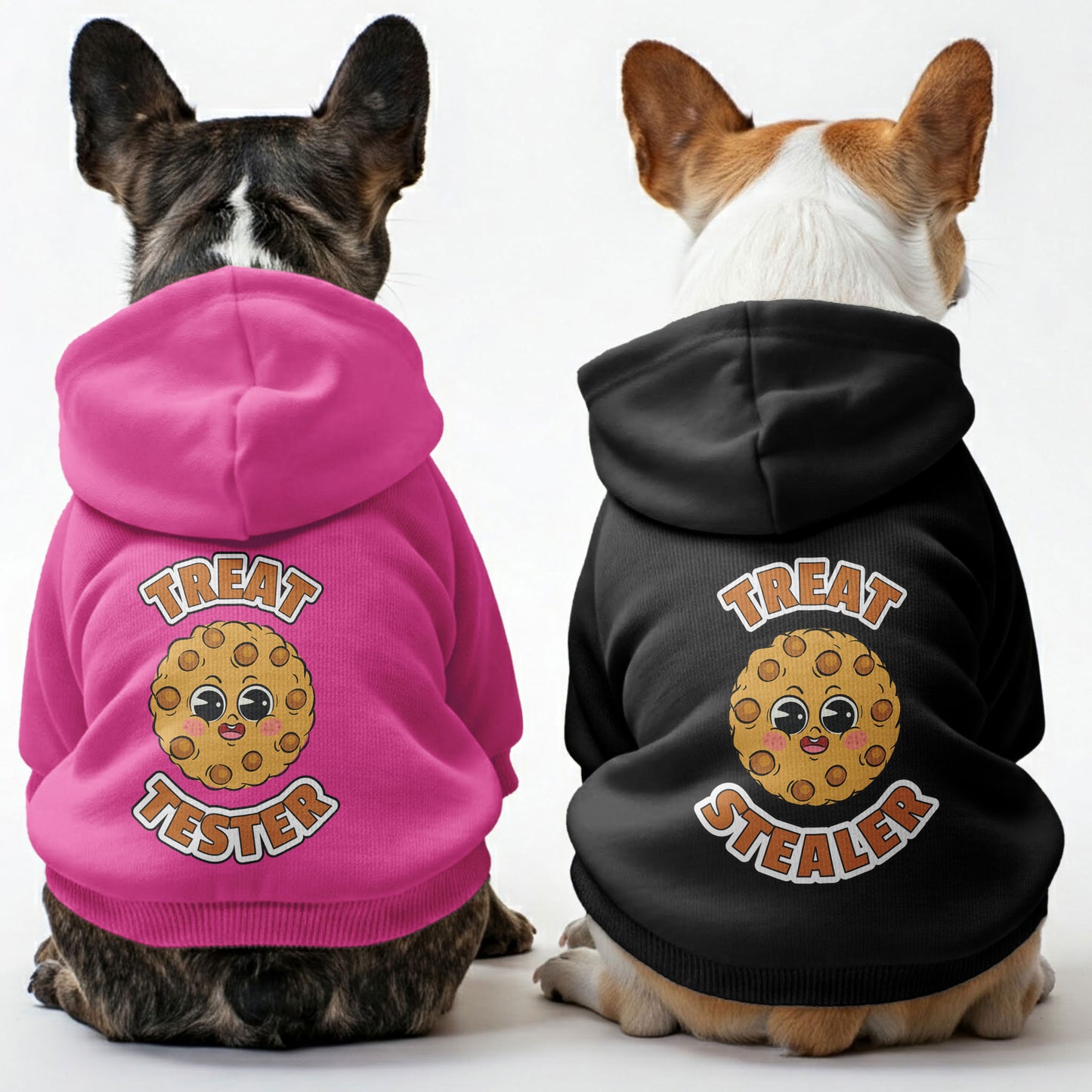 Treat tester and Treat stealer - Matching French Bulldog Hoodies – Stylish, Cozy & Personalized!