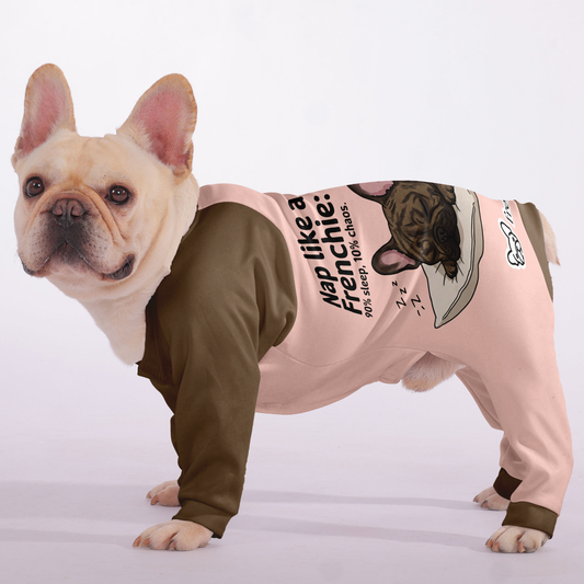 Nap like a Frenchie: 90% sleep, 10% chaos - Frenchie Pajamas – Ultra-Soft, Cozy, & Adorably Stylish