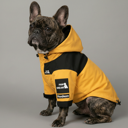 StormPaw Frenchie Windproof Raincoat - Waterproof Hooded Dog Jacket