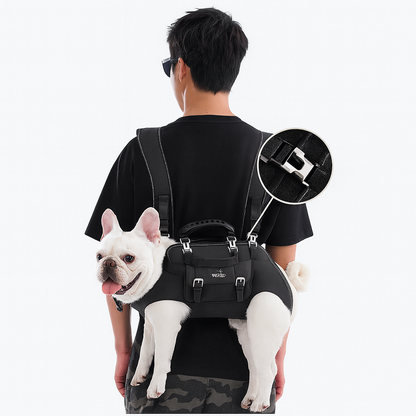 PawVentura™ Frenchie Backpack Carrier – Adjustable Front Back Dog Carrier