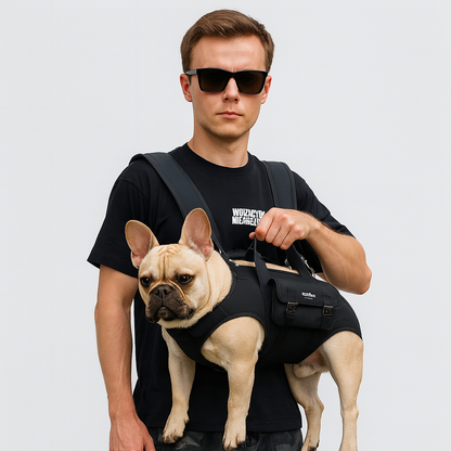 PawVentura™ Frenchie Backpack Carrier – Adjustable Front Back Dog Carrier