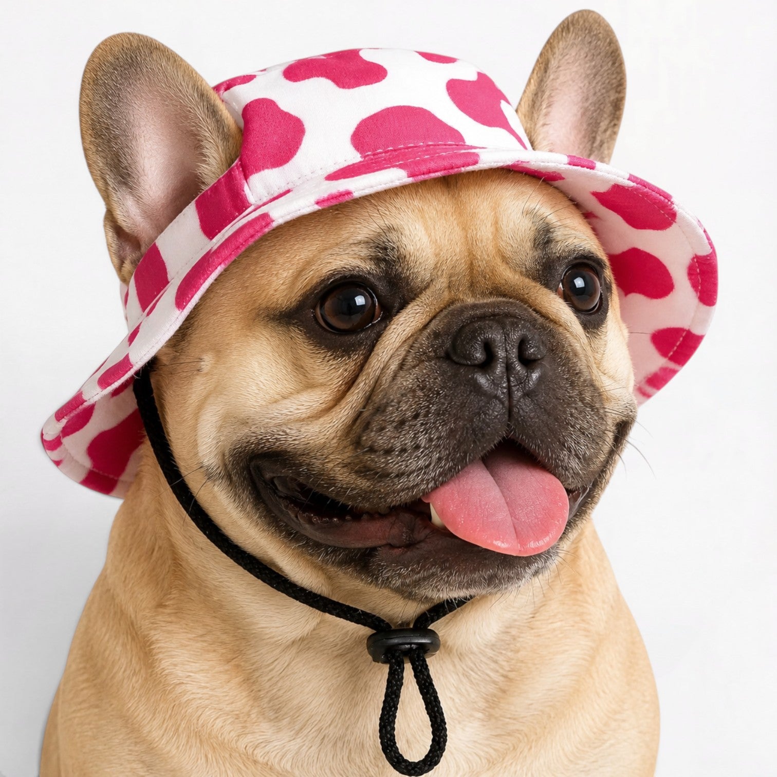 Pawora French Bulldog Printed Hat – Adjustable Ear Opening Dog Sun Cap