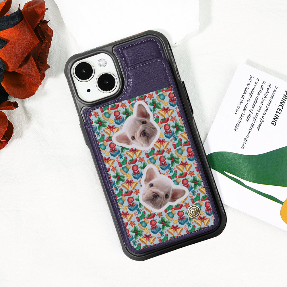 Ames - Personalized  Leather Wallet Case for for iPhone & Samsung