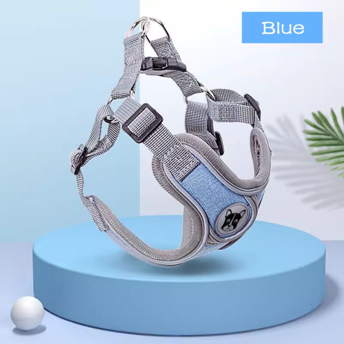 Reflective Frenchie vest harness for dogs