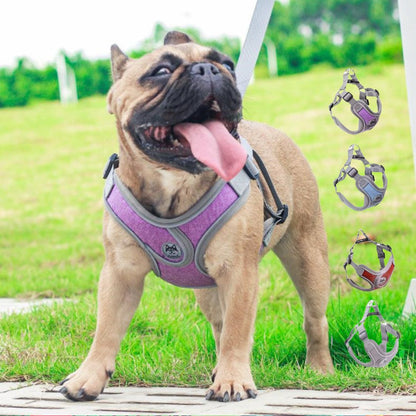 Reflective frenchie vest harness