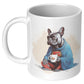 Adorable Frenchie-Themed Ceramic Coffee Mug
