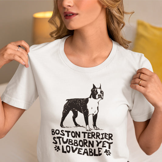 Duke - Camisetas unisex para amantes del Boston Terrier