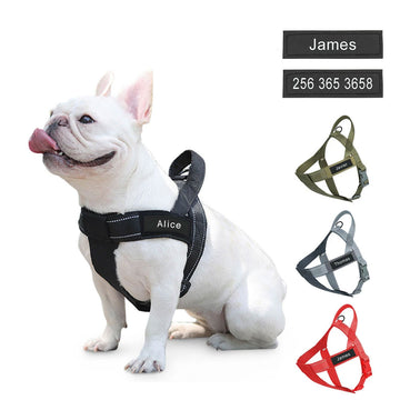 Frenchie Personalized Vest-style Tactical Chest Harness