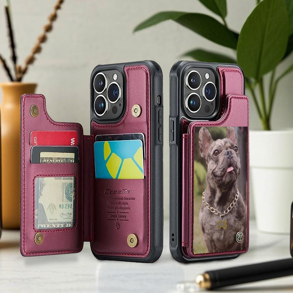 Lula - Personalized  Leather Wallet Case for for iPhone & Samsung