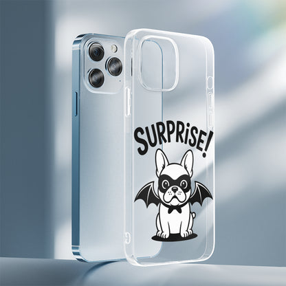 Bat - Clear Silicone Phone Case for iPhone, Samsung & Google Pixel