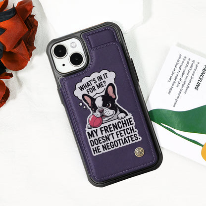 Lady - Leather Wallet Case for for iPhone & Samsung