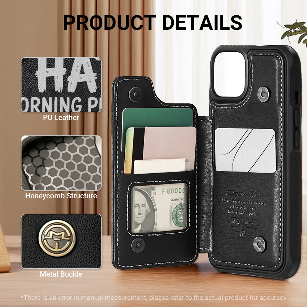 Bruno - Leather Wallet Case for for iPhone & Samsung