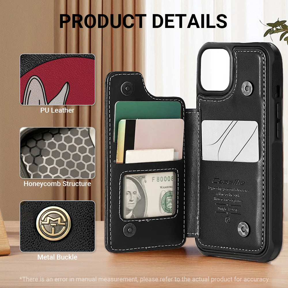 Gunther - Leather Wallet Case for for iPhone & Samsung