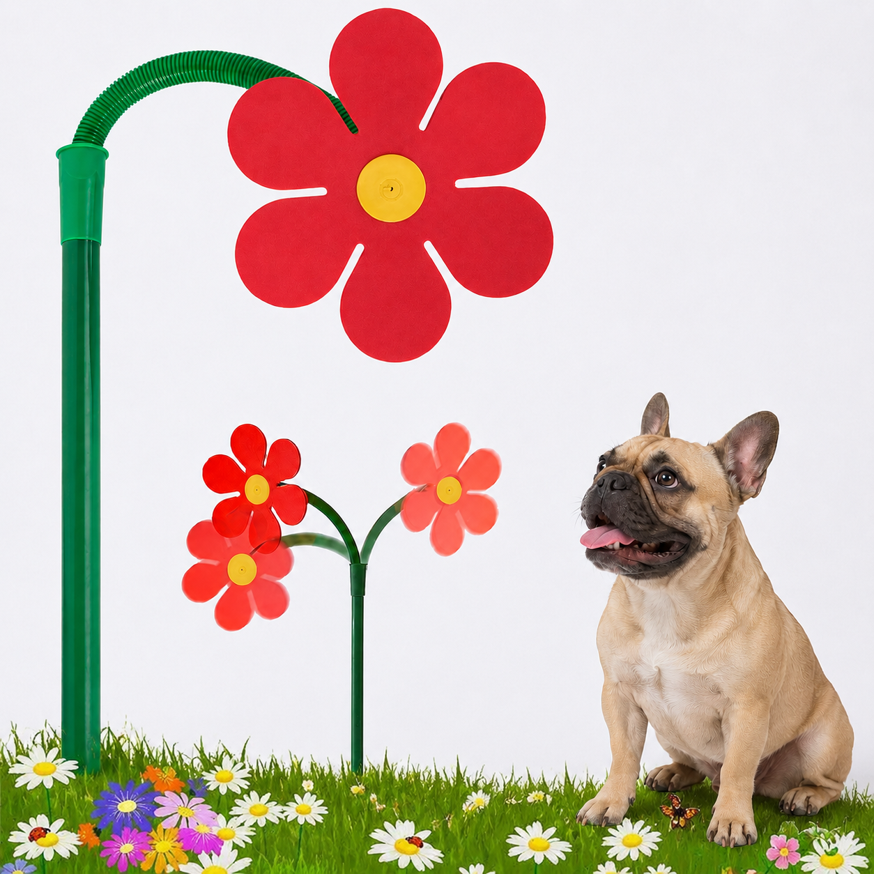 BloomSpray Flower Daisy Sprinkler – Adjustable 360° Rotating Garden Watering