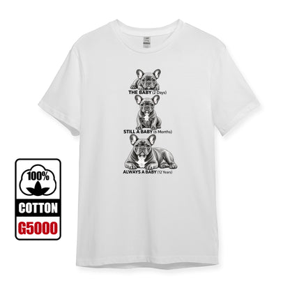 Forever My Baby Frenchie Tee – Cute French Bulldog Stages Graphic T-Shirt