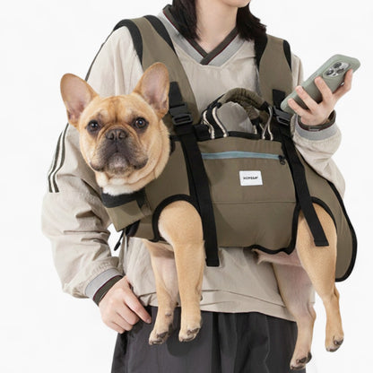 PawVoyage Frenchie Backpack Carrier – Soft Hands-Free Dog Backpack