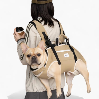 PawVoyage Frenchie Backpack Carrier – Soft Hands-Free Dog Backpack