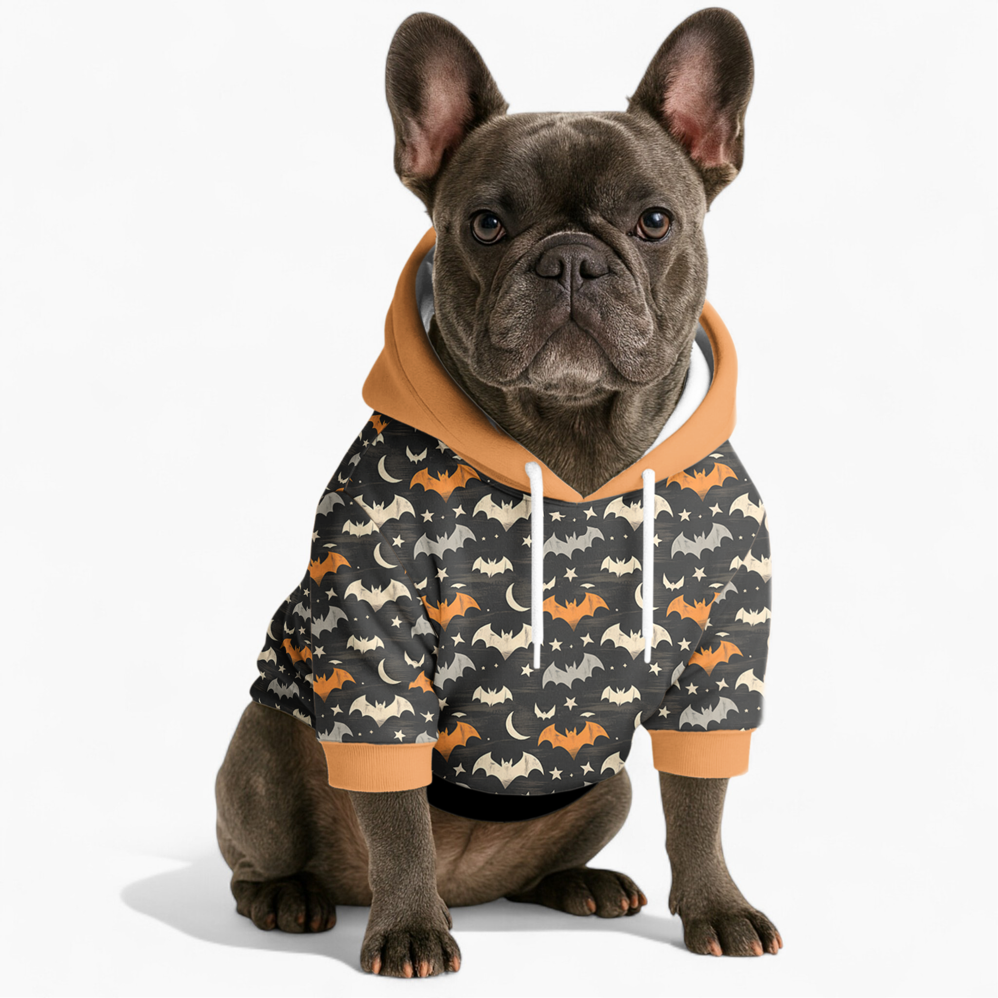bat halloween frenchie hoodie