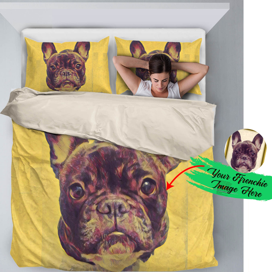 Custom Bed Sheet for french bulldog lovers