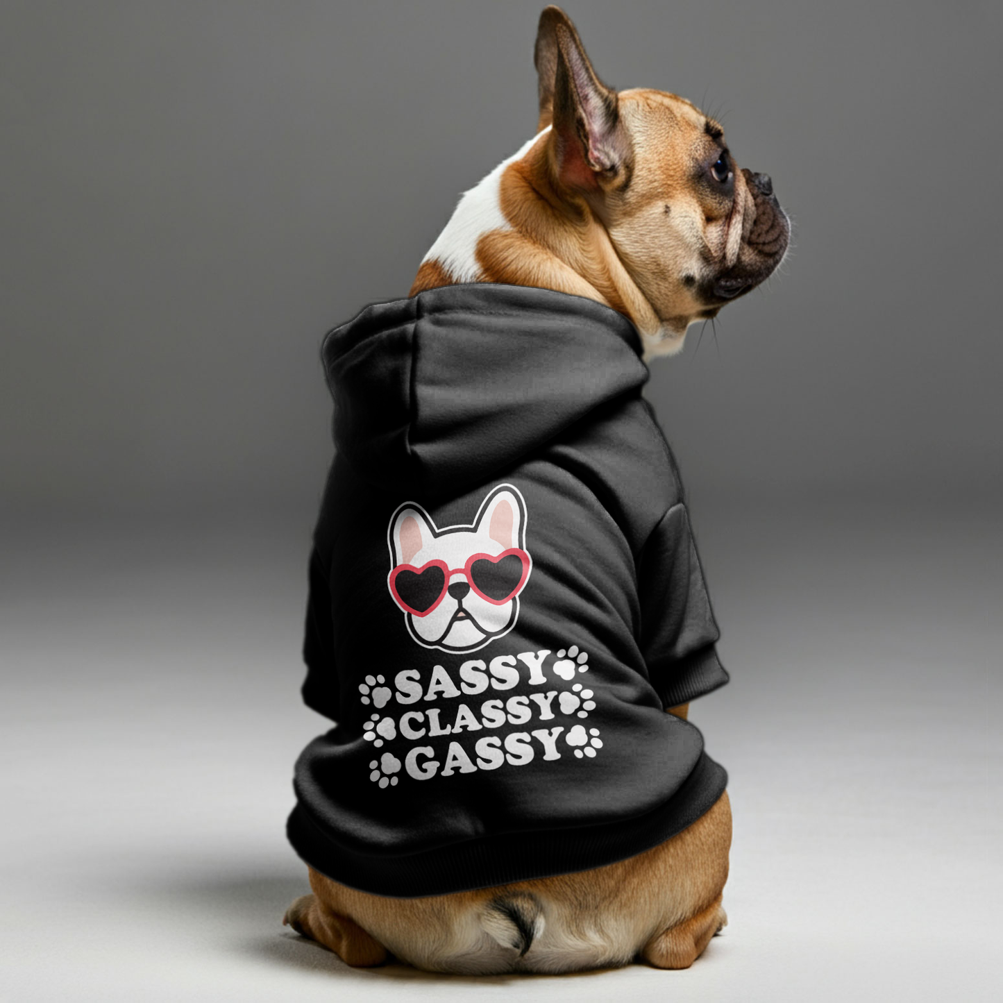 Atrevidas, elegantes y divertidas: sudaderas personalizadas de bulldog francés con frases divertidas: elegantes, acogedoras y de primera calidad, 100 % algodón.