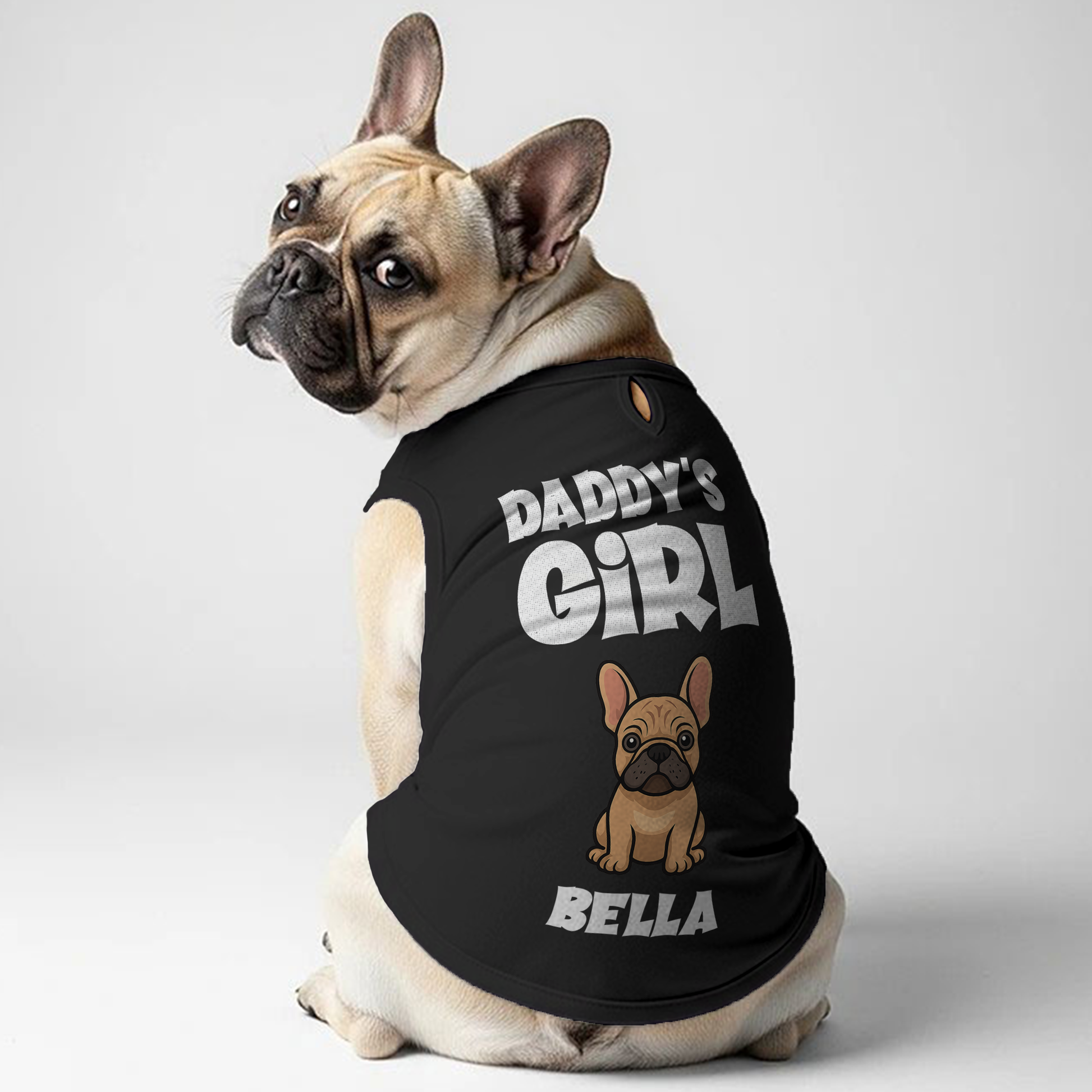 T-shirt donna basic bianca slim fit con stampa bulldog francese e strass moda pe T-shirt donna basic bianca slim fit con stampa bulldog francese e strass moda pe