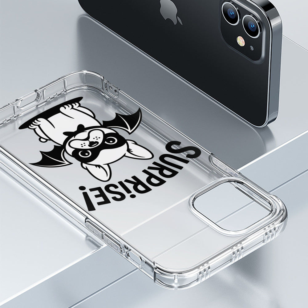 Bat - Clear Silicone Phone Case for iPhone, Samsung & Google Pixel