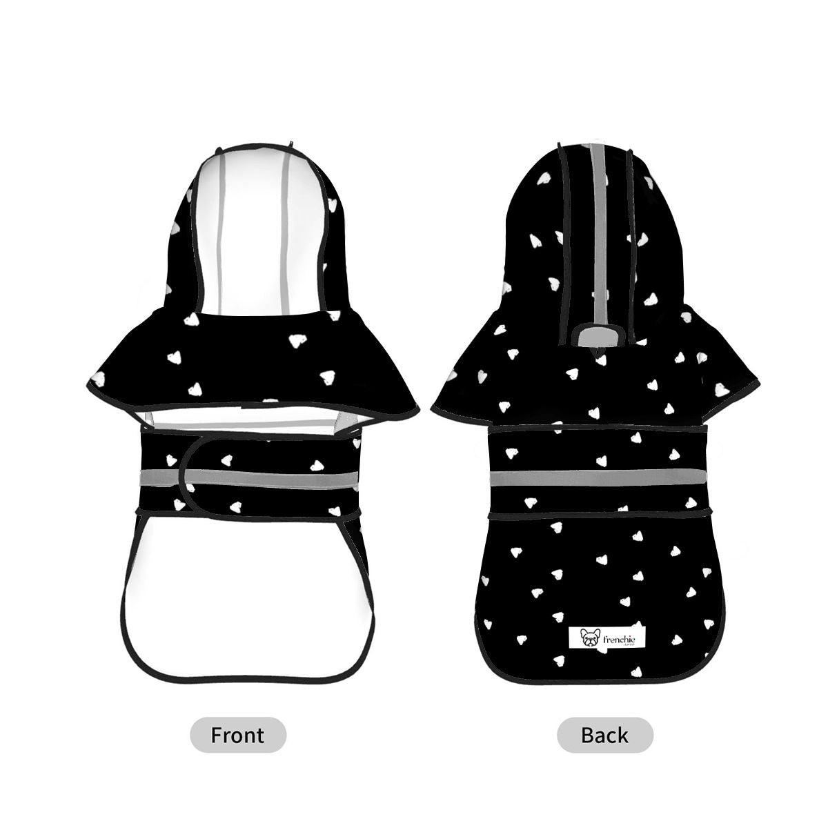Charlie  - Reflective Frenchie Poncho