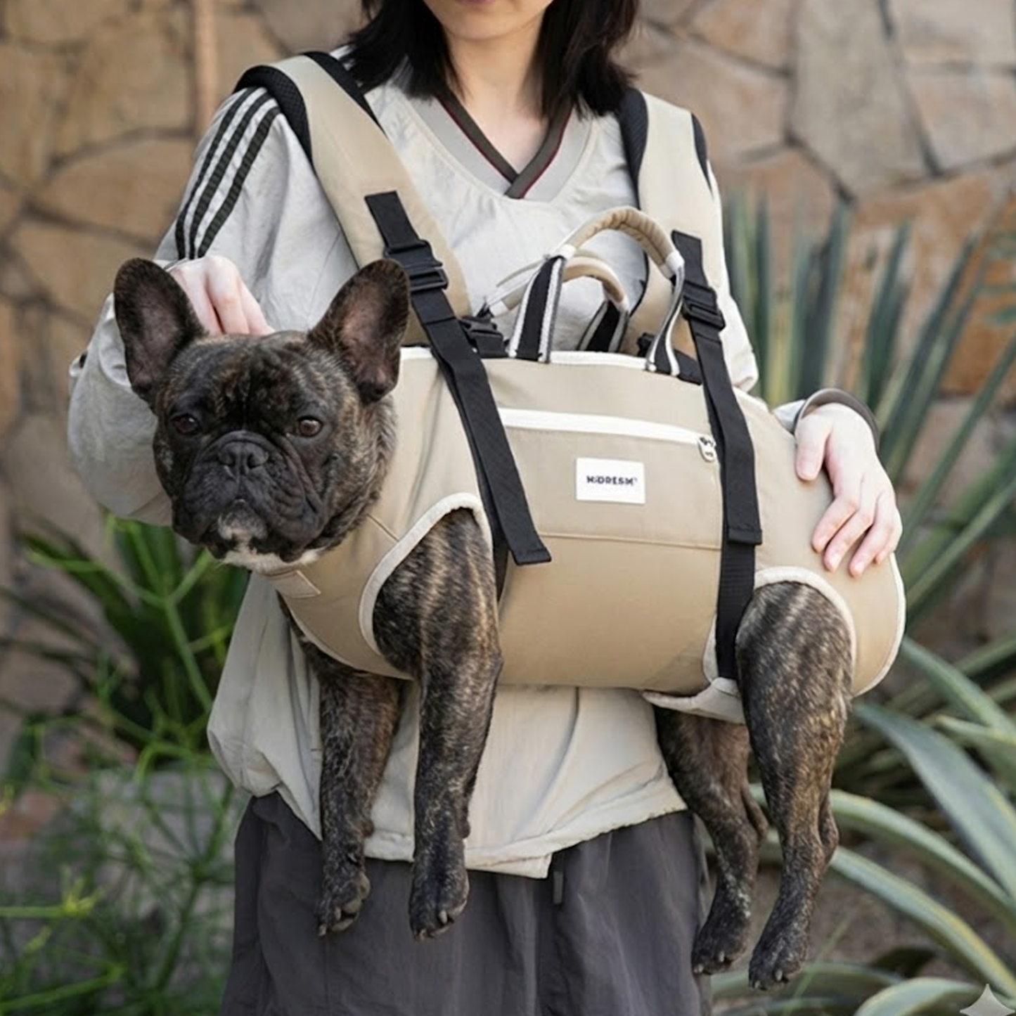 PawVoyage Frenchie Backpack Carrier – Soft Hands-Free Dog Backpack