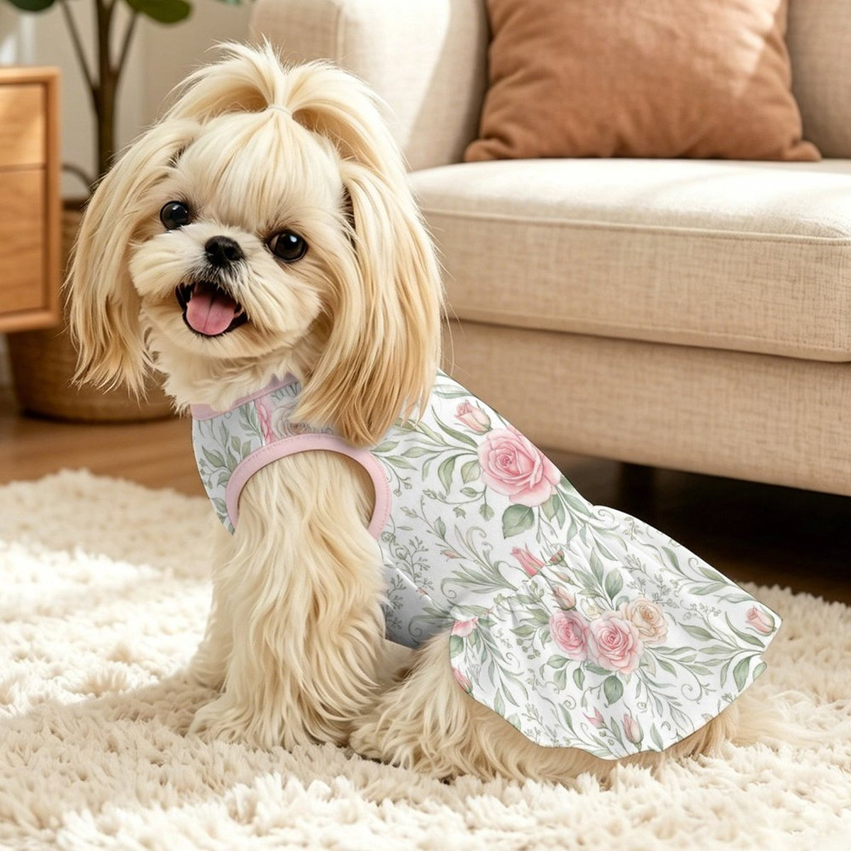 Pet Ruffle Dress(All-Over Printing)