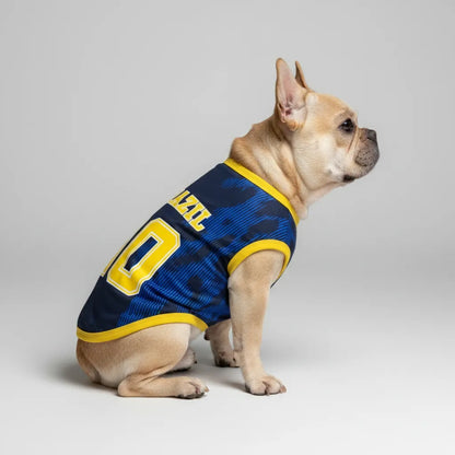 Personalized brazil away - jerseys for Frenchies
