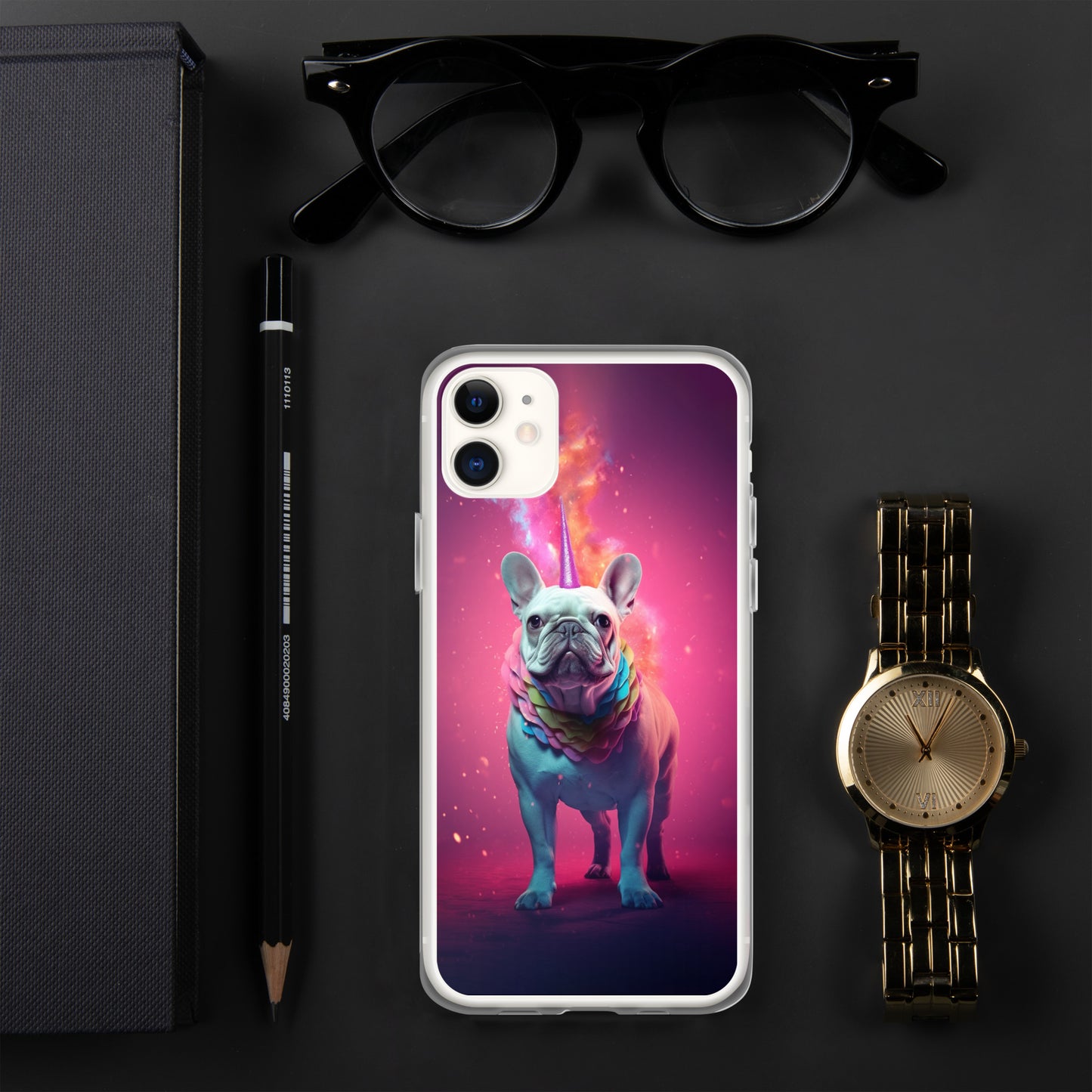 Unicorn Frenchie iPhone Case - A Magical and Enchanting Choice for Pet Lovers and Fantasy Admirers