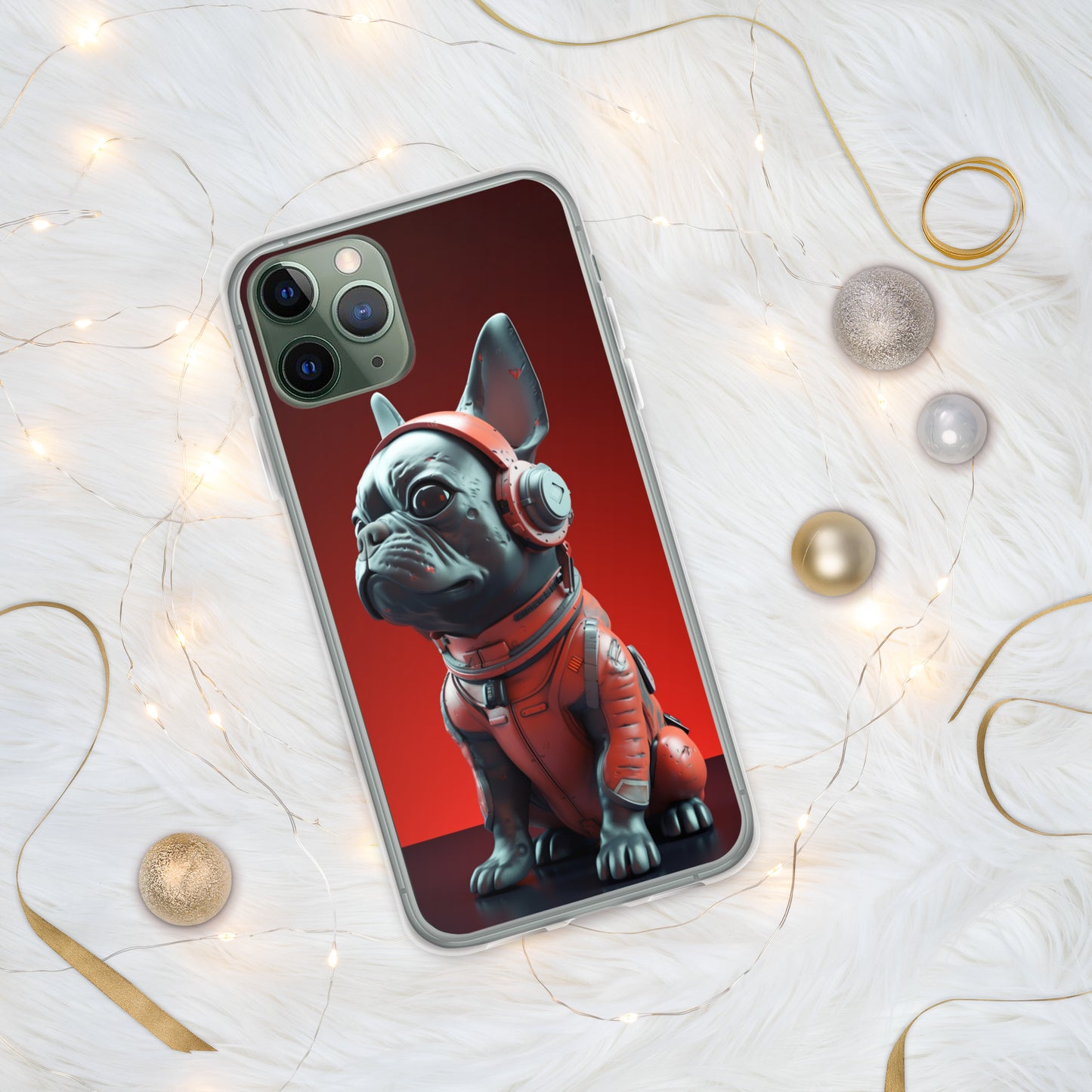 Durable Elegance iPhone Case - Exquisite Frenchie Hybrid Design for Chic Protection