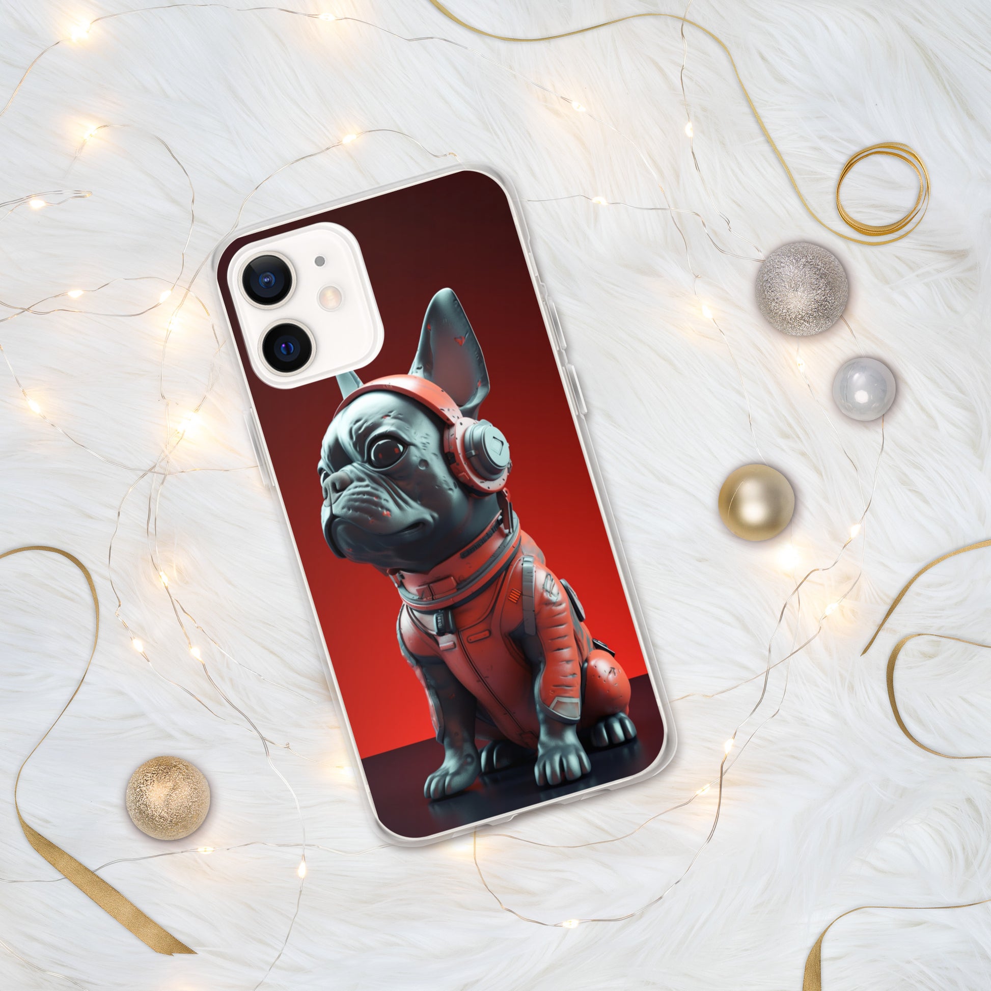 Durable Elegance iPhone Case - Exquisite Frenchie Hybrid Design for Chic Protection