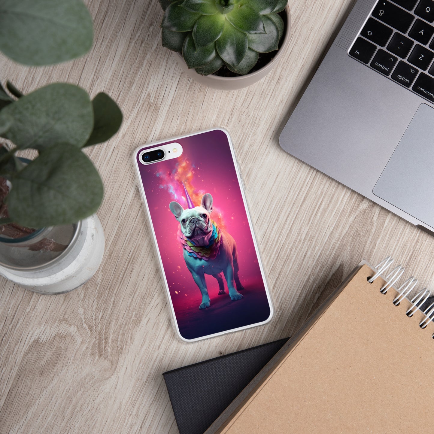Unicorn Frenchie iPhone Case - A Magical and Enchanting Choice for Pet Lovers and Fantasy Admirers