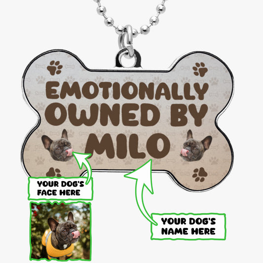 Emotionally Owned - Necklace for frenchie moms