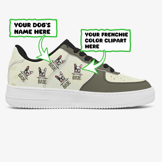 Brie - Personalized Low-Top Leather Sneakers