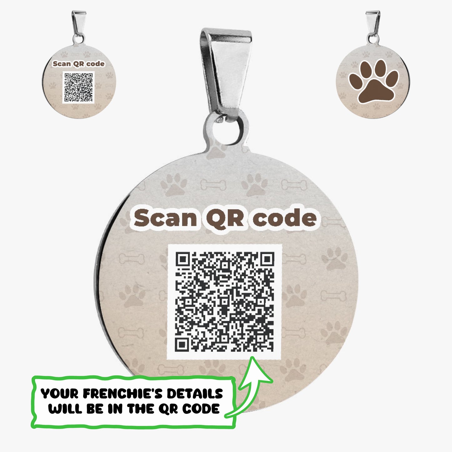 ROCCO - Custom Double-Sided French Bulldog Tag