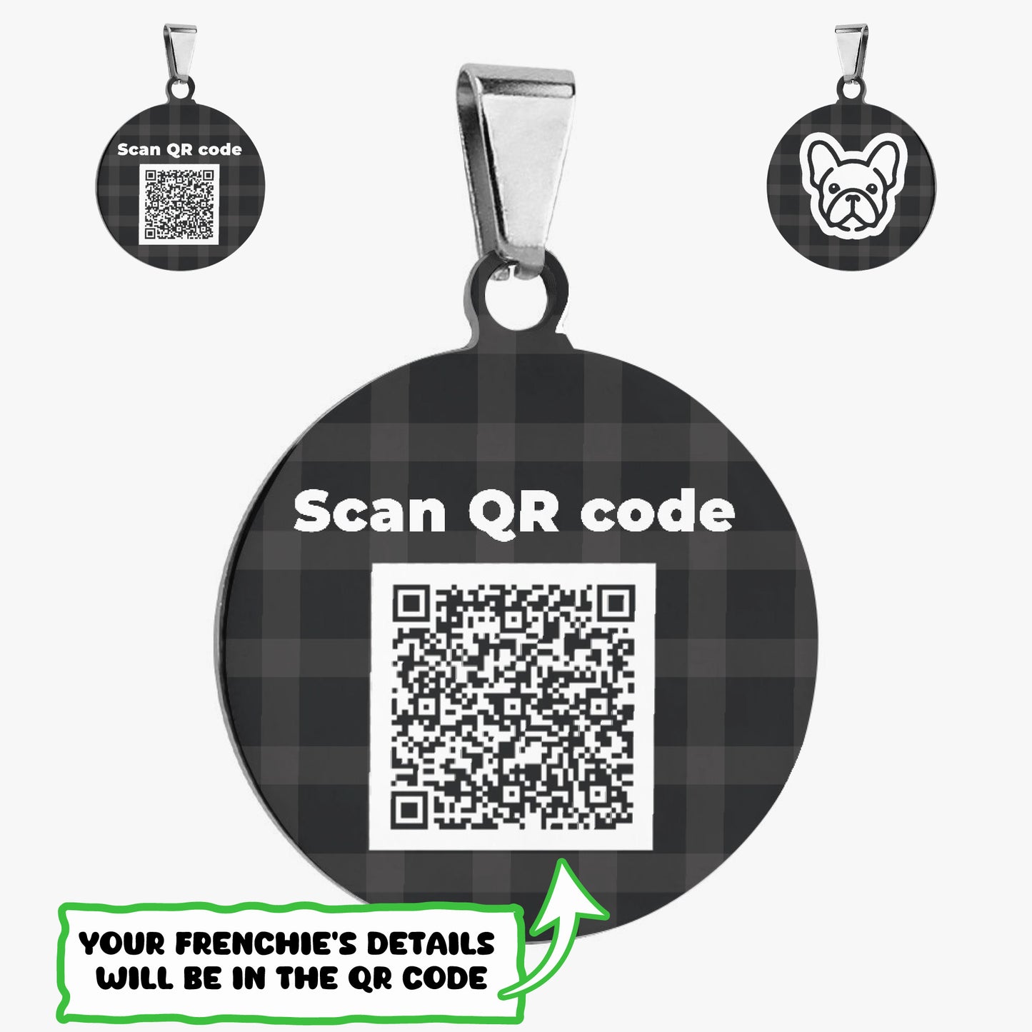 Margot - Custom Double-Sided French Bulldog Tag