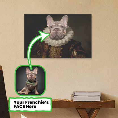 Smoky - Personalized Adorable Frenchie Canvas Wall Art