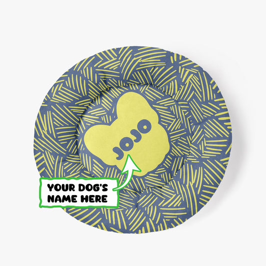 Gilbert - Custom Cloud-Comfort Frenchie Bed | Personalized Anti-Anxiety Donut Bed for French Bulldogs