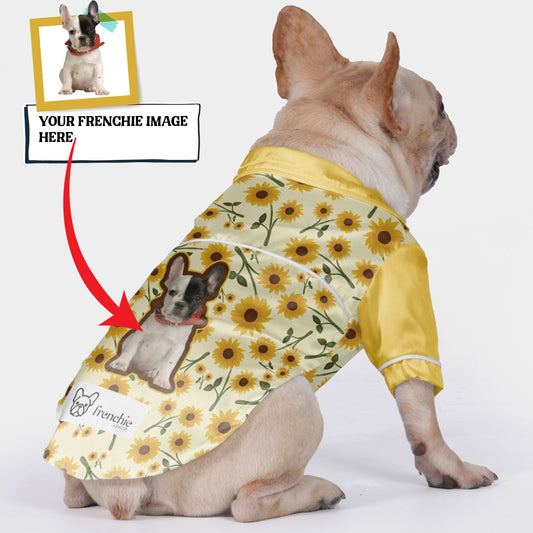 Pyjama bouledogue français personnalisé avec la photo de votre bouledogue français