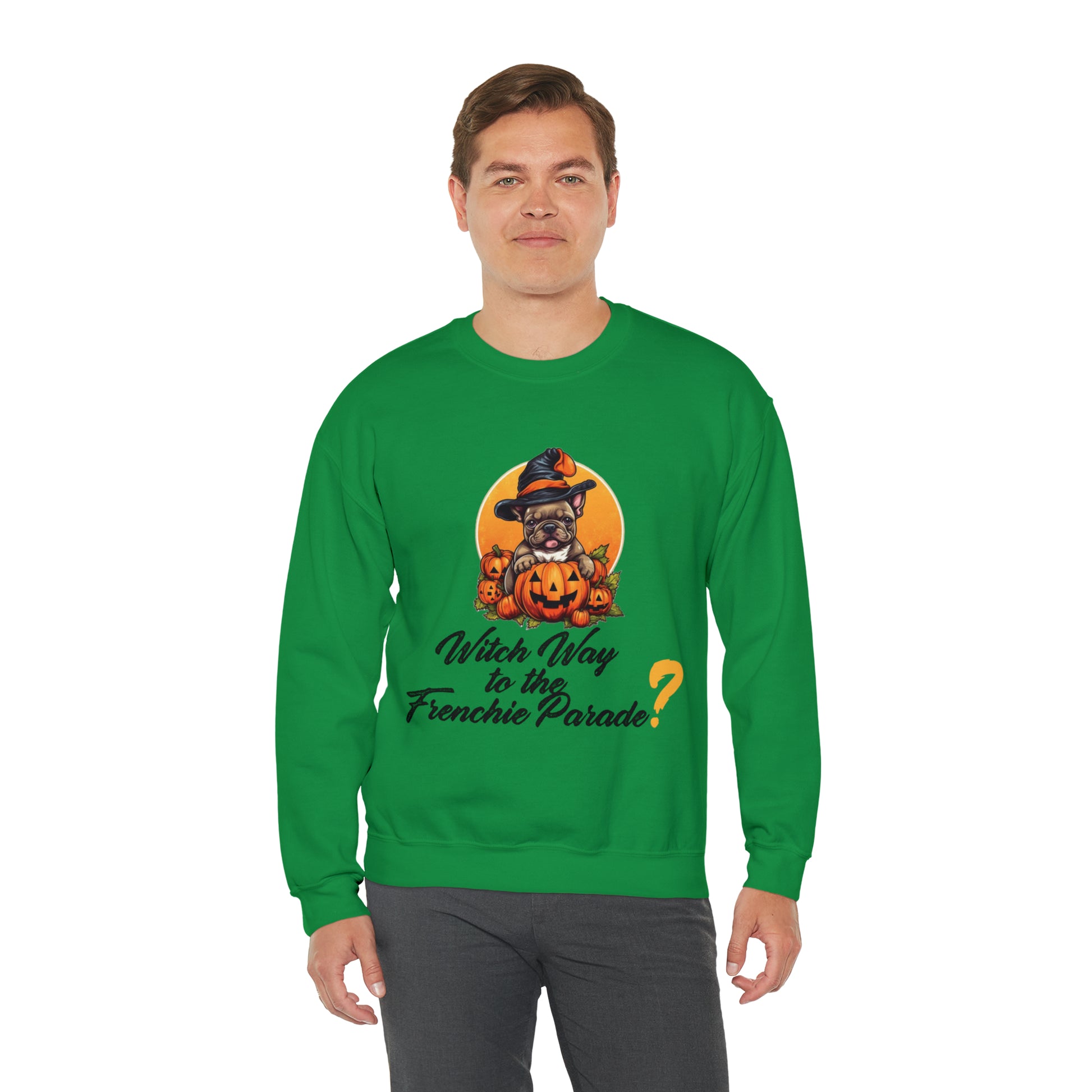cozy fall style Witch Way Halloween Unisex Sweatshirt 