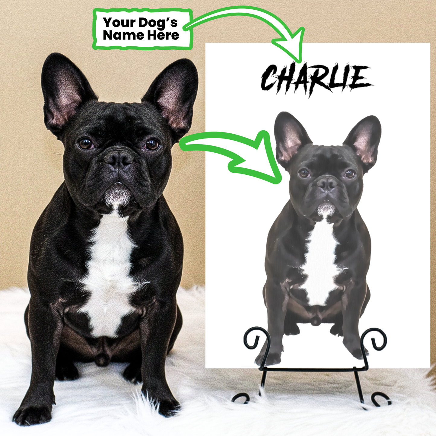 Archie - Personalized Vertical Canvas Painting