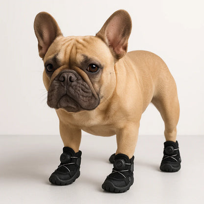 French Bulldog Mesh Shoes – Anti-Slip Swivel Button Footwear for Summer